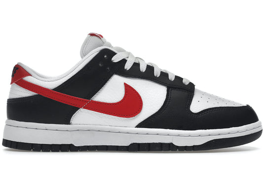 Nike Dunk Low Panda Red Swoosh