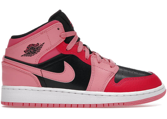 Air Jordan 1 Mid Coral Chalk GS