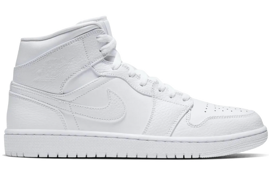 Air Jordan 1 Mid Triple White